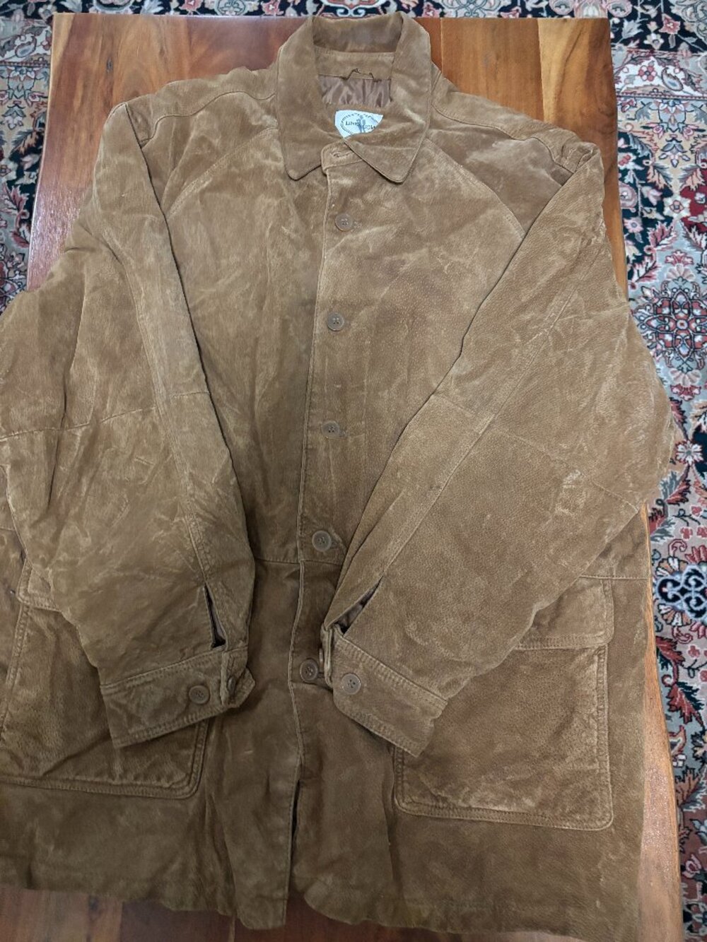 Linea Uomo Suede Men's Jacket, Lined, XL